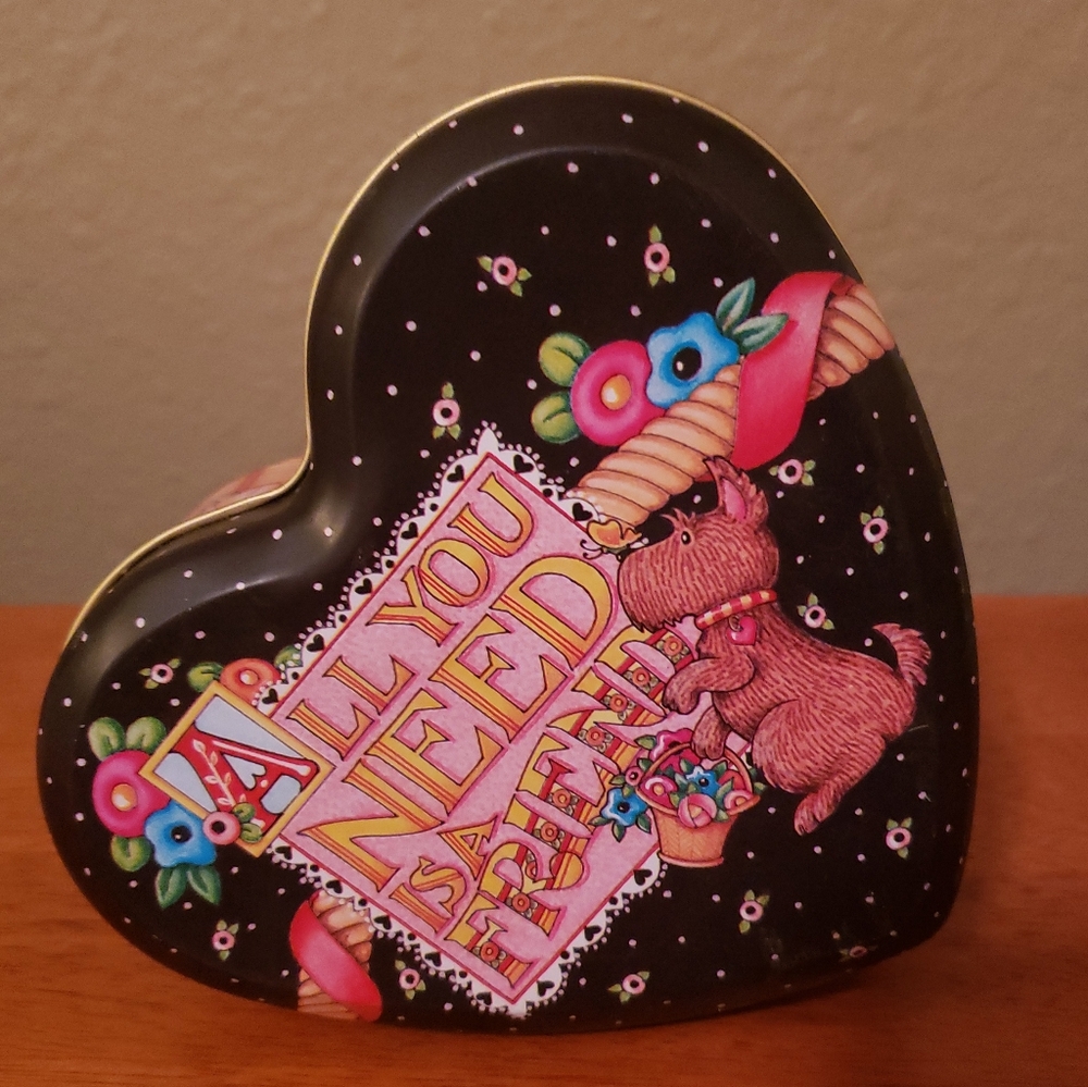 Vintage Mary Engelbreit Heart Tin Valentine
